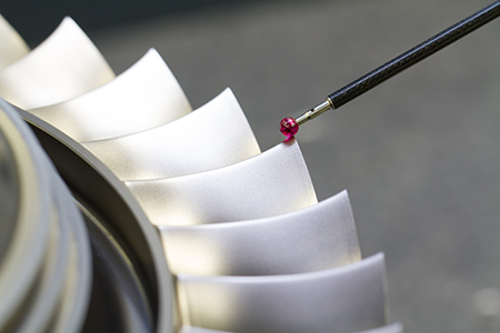 inspect dimension metal parts by CMM after machining process in